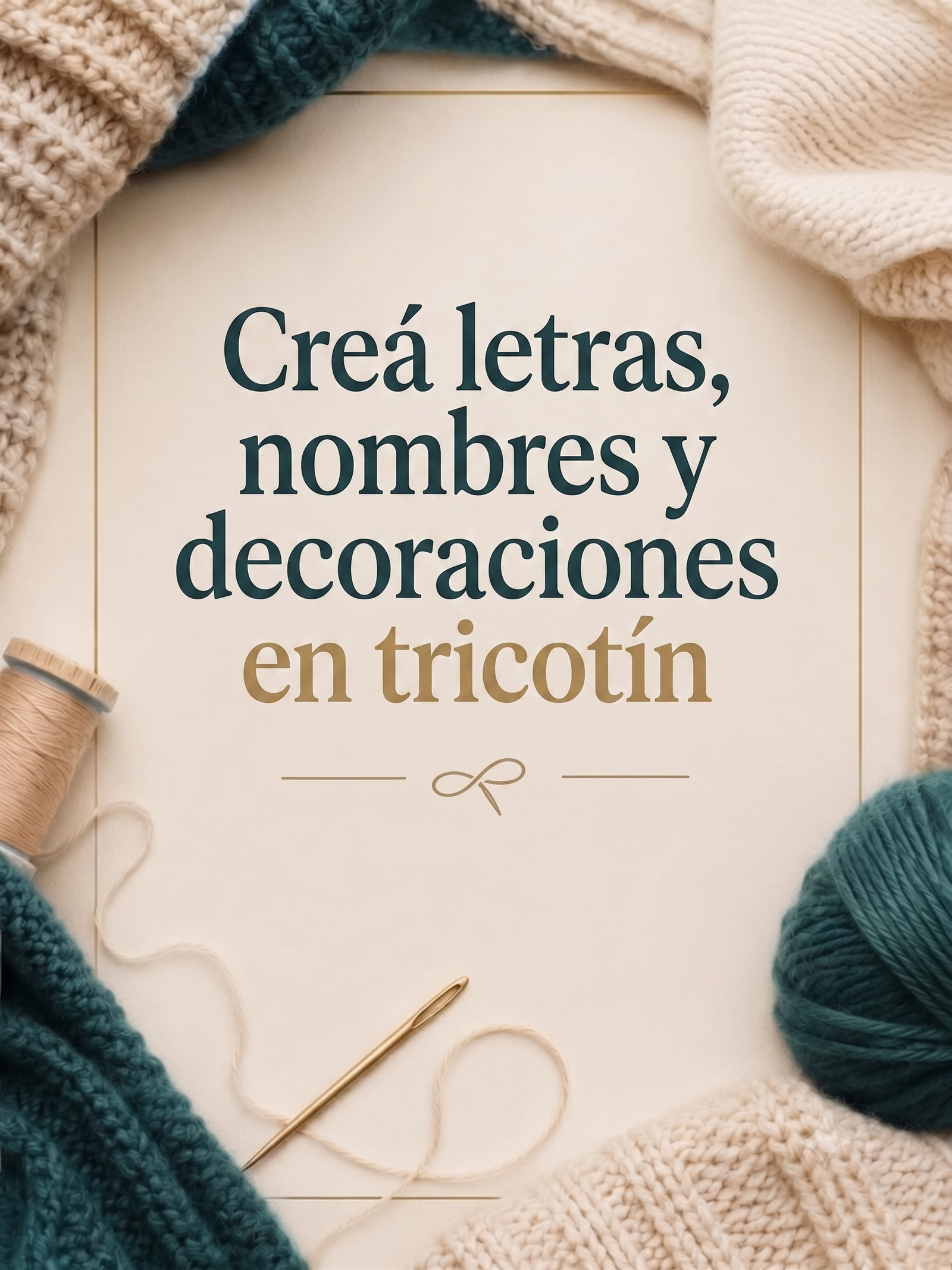 Bono 4: Creá letras, nombres y decoraciones en tricotín